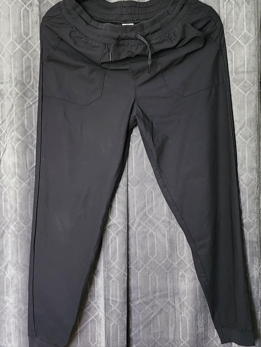 wonder nation Black Ribbed Waistband Pants